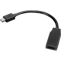 Lenovo - Display kabel - Mini DisplayPort (han) til HDMI (hun) - 20 cm - for ThinkCentre M75t Gen 2 ThinkPad P51 ThinkStation P330 Gen 2 P34X P350 P520 P620
