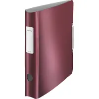 Leitz 180° Active Style - Ringbind - rygbredde: 65 mm - for A4 (210 x 297 mm) - kapacitet: 350 ark - Ruby Red