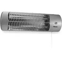 Tristar KA-5010, Kvarts elektrisk rumvarmer, IP24, Indendørs, Væg, Rustfrit stål, 1200 W