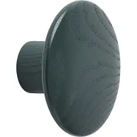 Muuto The Dots tøjknag dark green Ø9 cm
