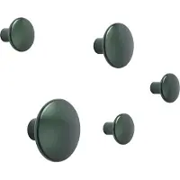 Muuto The Dots knager - metal 5 stk Dark green