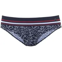 LASCANA Bikinitrusse 'Minimal' navy / rød / hvid