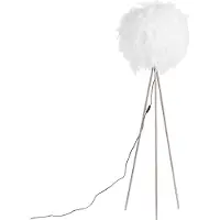 QAZQA Romantisk gulvlampe hvid - Feather