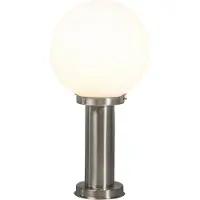 QAZQA Moderne udendørs lampestolpe stål rustfrit stål 50 cm - Sfera