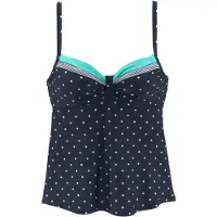 LASCANA Tankini-overdel 'Monroe' navy / turkis