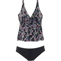 Petite fleur Tankini blandingsfarvet / sort