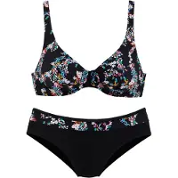 Petite fleur Bikini blandingsfarvet / sort