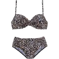 LASCANA Bikini lyseblå / brun / cappuccino / sort
