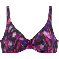 LASCANA Bikinioverdel mørkelilla / pink / sort