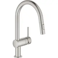 GROHE Minta Køkkenarmatur med udtræk, C-tud, Supersteel