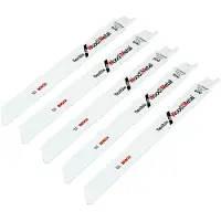Bosch flexible for Wood and Metal S 1122 HF - Savklinge - for paller, træ med søm, plademetal, rør, profiler - 5 stykker - længde: 225 mm