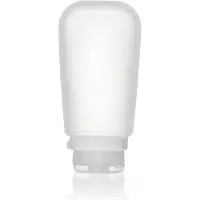 Human Gear GoToob+ (XL) | Genopfyldelig silikone rejseflaske | L?se l?g | F?devaresikkert materiale | Clear XL (6 fl.oz.; 177 ml)