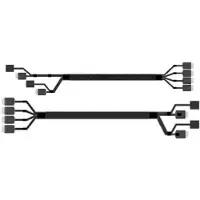 Intel - ATA/SAS-kabel - 4i MiniLink SAS (SFF-8611) (han) lige til 4i MiniLink SAS (SFF-8611) (han) højrevinklet - 87.5 cm (pakke med 2)