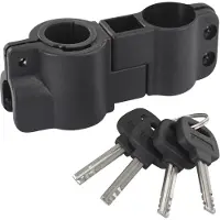Masterlock 8195EURDPRO, U-lås, Sort, Stål, Vinyl, 1,3 cm, Nøgle