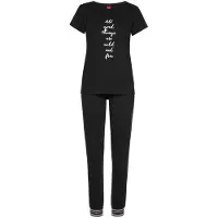 s.Oliver Pyjamas lyserød / sort / hvid