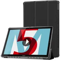 Mtp Products Tri-Fold Series Huawei MediaPad M5 10/M5 10 (Pro) Folio Taske - Sort