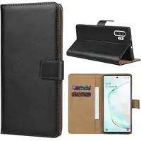Mtp Products Samsung Galaxy Note10+ Læderpung - Sort