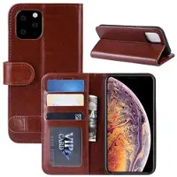 Mtp Products iPhone 11 Pro Max Pung Taske med Magnetisk Lukning - Brun