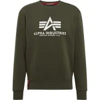 Alpha industries Sweatshirt oliven / rød / hvid