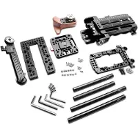 SmallRig 2045C, Monteringsplade, Sort, Aluminium, Skum, Træ, 2,24 kg, 70 mm, 145 mm