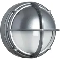 Louis Poulsen Skotlampe LED 3000K, V2, halvafskærmet, klar, alufarvet