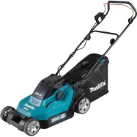 Makita DLM382PM2 - Græsslåmaskine - ledningfri - 18 V - 4 Ah - 2 batterier - 3700 opm - 38 cm - 16.9 kg