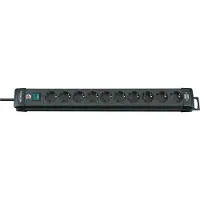 Brennenstuhl Premium-Line - Stikdåse - output-stikforbindelser: 10 - 3 m ledning - sort