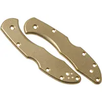 Flytanium Delica Handle Scales Brass