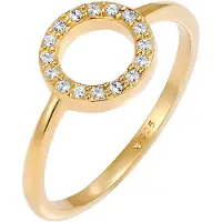 Elli Ring 'Geo' guld / transparent