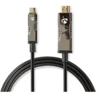 Nedis Ccbg6410bk500 Aktiv Optisk Usb-c M Til Hdmi-kabel 18 Gb/s 50 M