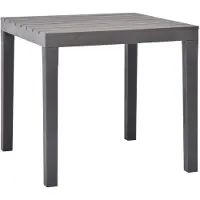 vidaXL Havebord 78 X 78 X 72 Cm Plastik - Mokka