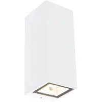 QAZQA Moderne væglampe hvid 2-lys GU10 AR70 IP54 - Baleno
