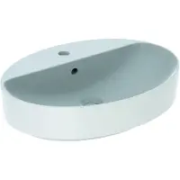 Geberit variform vask bordst. oval 60x45cm kt