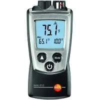 Testo 0560 0810, F, °C, -10 - 50 °C, Sort, 14 - 122 °F, 0,5 °C, AAA