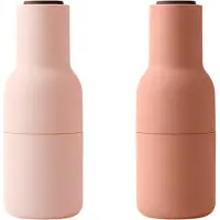 Menu Bottle kværn sæt med 2 stk Nudes (låg i valnød)