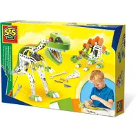 SES Creative Konstruktionssæt - Metal Dino - - OneSize - Kreasæt
