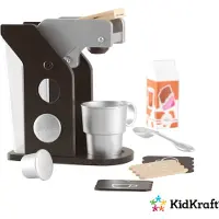 Kidkraft Espresso Coffee Set, Pige, Sort, Sølv, Hvid, 70 mm, 180 mm, 160 mm, 1 kg