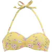 Sunseeker Bikinioverdel 'Ditsy' gul / gran / lyserød / naturhvid