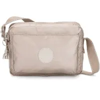 Kipling Skuldertaske 'Abanu' platin