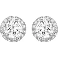 Swarovski Øreringe 'Una' sølv / hvid