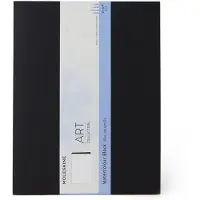 Moleskine blok akvarel XL (19x25 cm) 20 sider sort
