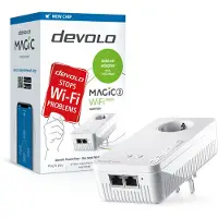 Devolo Magic 2 WiFi next Powerline Adapter Powerline bis zu 2.400 Mbit/s, WiFi 5 bis zu 1.167 Mbit/s, 2x Gigabit LAN