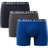BOSS Boksershorts 'Power' indigo / natblå / mørkegrå / hvid