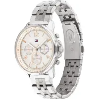Tommy Hilfiger Dameur 1782222 Hvid/Stål Ø38 mm