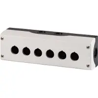 Eaton M22-I6 216540 Surface mounted housing 6 installationspunkter, Til fastgørelse i jorden (Ø x H) 22 mm x 80 mm Antracit 1 stk Piece