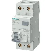 Siemens Kombiafbryder Automat/HPFI 30MA C 6A 1P+N 6kA 5SU1356-7KK06