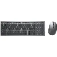 Dell Pro Plus Compact - Sæt med mus og tastatur - trådløs - 2.4 GHz, Bluetooth 5.0 - QWERTY - US International - titan grå