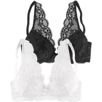 Petite fleur BH sort / hvid