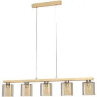 Eglo CASTRALVO LANGBORD E27 5L BS/TRÆ/AMBER