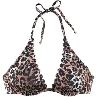 LASCANA Bikinioverdel 'Lexa' beige / lysebrun / mørkebrun